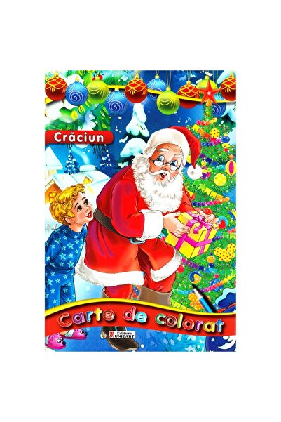unicart Carte de colorat de Crăciun A4 96 pagini