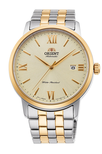 Orient RA-AC0F08G10B ساعة يد رجالية أوتوماتيكية باللون الرمادي الفولاذي والشم...