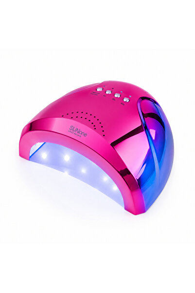 Cosmeticos Lampă oglindă SUNone 48w cu lumină dublă LED UV - roz