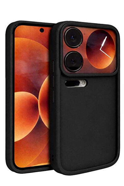 Vissona mi 17 PRO MAX Uyumlu Kamera Çıkıntılı Mat Silikon Telefon Kılıfı