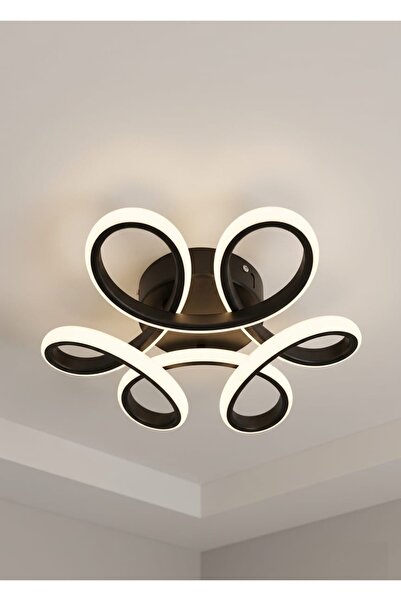 Lzy Avize Store Anora Serisi 3 Renk Işıklı Premium LED Avize - Modern Geometr...