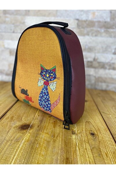 Bohemian Vegan Burgundy Backpack