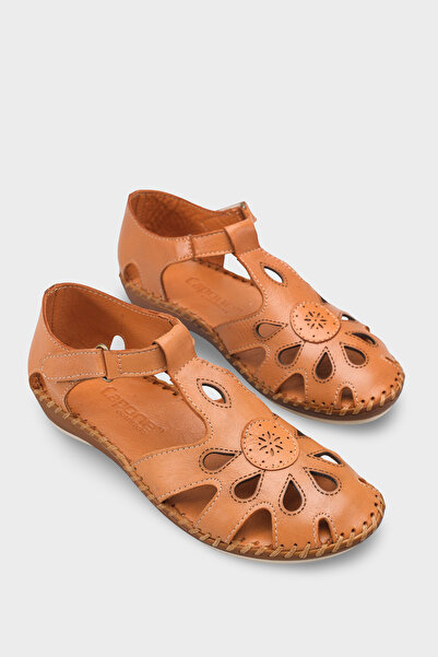 Capone Outfitters Nichol Hakiki Deri Soft Konfor Kadın Sandalet