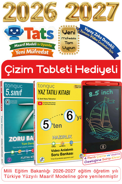 Tonguç Yayınları 5'ten 6'ya Hazırlık Kitabı & Tüm Dersler Soru Bankası 5 ten ...