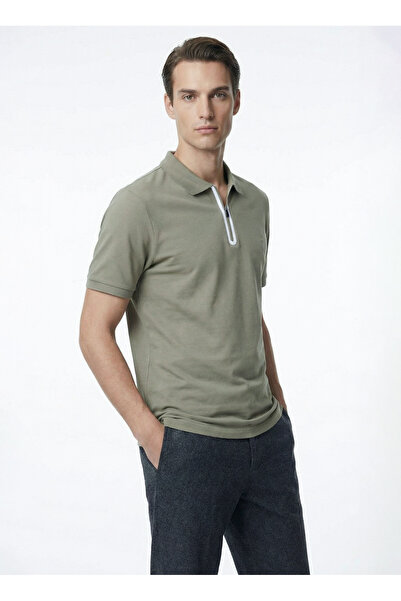 Fabrika Haki Erkek Slim Fit Polo T-Shirt F4SM-TST 0747 NB