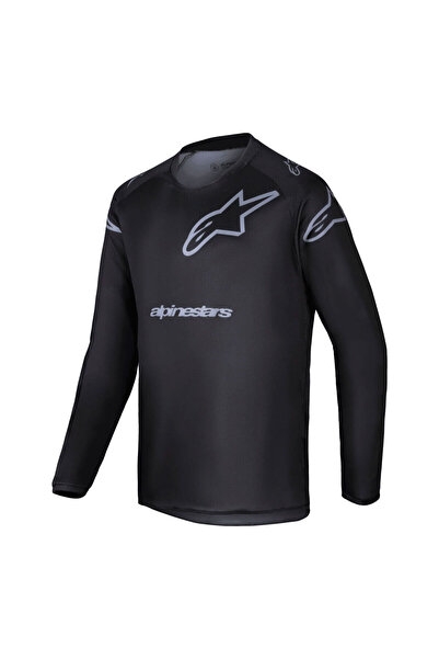 Alpinestars Racer Graphite Off-Road Genç Motosiklet Jerseyi Siyah Gri