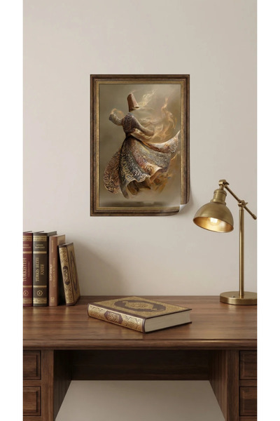 Akıllı Kağıt Semazen Tablo - Poster Dini (Model- 71)