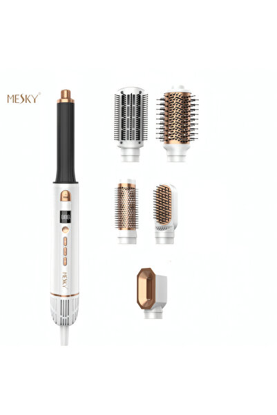 HYDER Aparat de coafat 6 in 1 MESKY® MultiStyler cu aer, Uscare + Bucle + Vol...