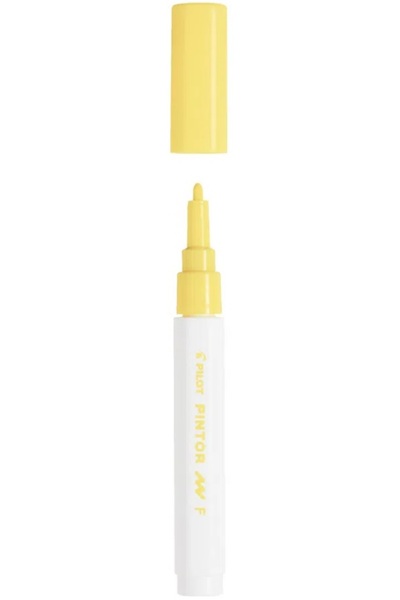 Pilot Marker de vopsea Pintor, vârf rotund F 1.0 mm, galben
