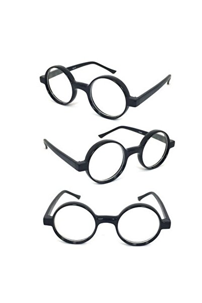 partidolu Siyah Renk Numarasız Camlı Harry Potter Parti Gözlüğü 1 Adet retro