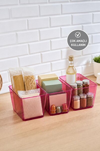 SELKA HOME 3 Adet 2 Lt. Salve Buzdolabı-Banyo Organizer Düzenleyici