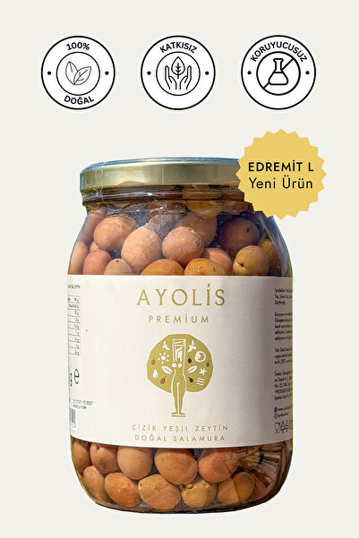 Ayolis Premium Gurme Çizik Yeşil Zeytin L 950 g
