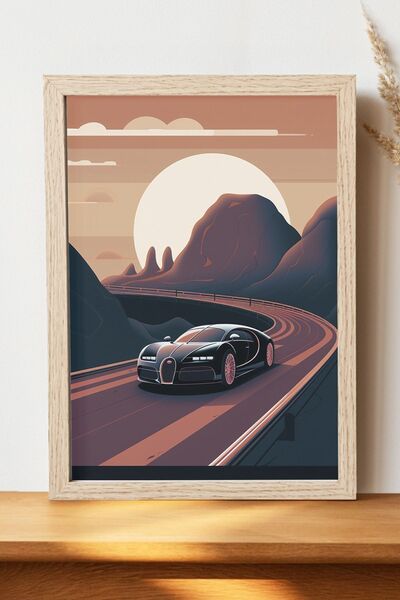 Luna Marissa Αφίσα Bugatti Veyron - Αφίσα αυτοκινήτου από γυαλιστερό χαρτί χω...