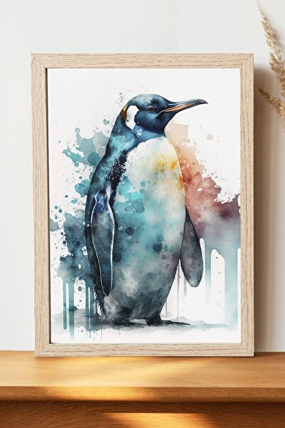 Luna Marissa Αφίσα Penguin - Χοντρό χαρτί χωρίς πλαίσιο, ψηφιακή διακοσμητική...