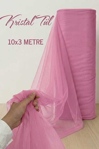 AZREN STORE Pink Decorative Tulle 10 Meters, Bundle Tulle, Engagement Tulle, ...
