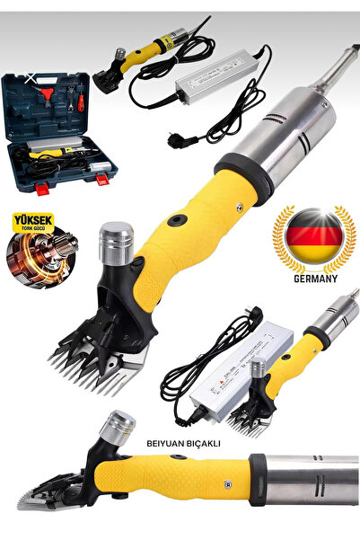 SCHUTZENGER İTALYAN 8 Serisi 4300w Adaptörlü Keçi Köpek  Koyun Kırkma ısınmaz Bakır Motor Rus Tipi Koyun Kırpma