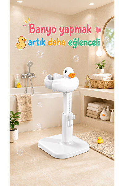HYPER GROUP Ördekli Çocuk Banyo Yardımcısı Ayarlanabilir Tutma Destekli Kayma...