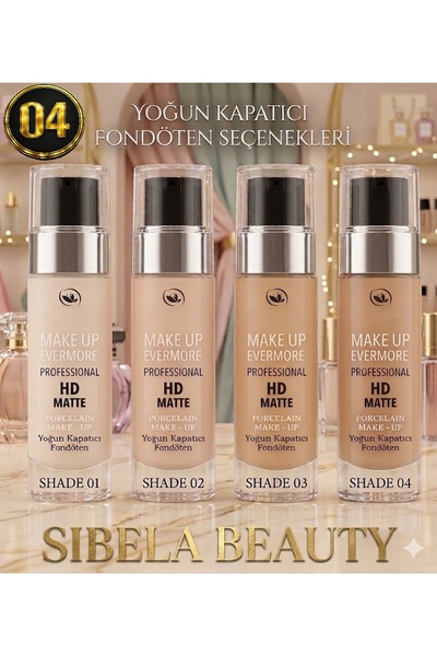 SİBELA BEAUTY GÜZEL GÖRMEK GÜZEL DÜŞÜNDÜRÜR Intense Coverage Foundation, Make...
