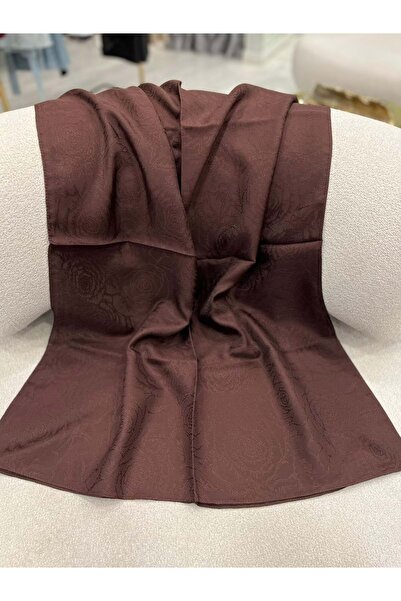 Modario Silk Hand-Made Voile Jacquard Shawl with Rose Pattern - 6