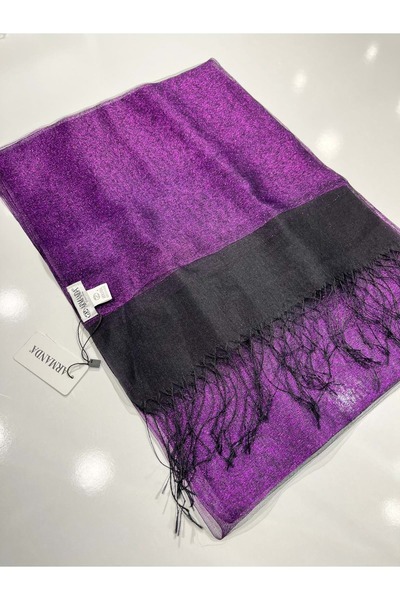 Modario Armanda Silvery Tulle Shal 30% Silk - 9
