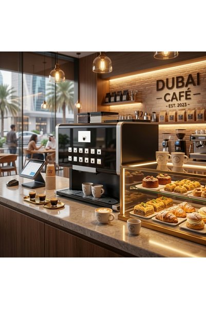 rhea rhTT3 Bean to Cup Coffee Machine | 4.3” Touch Display | Commercial Espresso Maker | Hotel & Office Coffee Machine