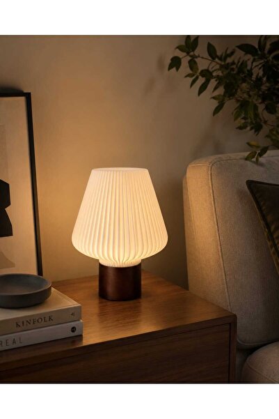 RAINTECH Modern Led Lampshade Night Light Decorative Table Lamp Bedroom Livin...