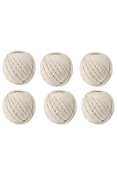micul fermier Set de 6 gheme de sfoară de bumbac Little Farmer, 100gr, culoar...