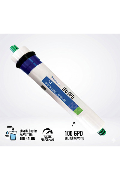 Pentek Pentair 100 Gpd Membran Filtre Tlc-100