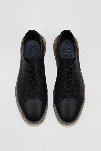 Bueno Shoes حذاء كاجوال رجالي من الجلد باللون الأزرق الداكن ميسي 07m9983