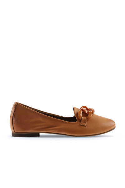 Bueno Shoes Taba Deri Kadın Düz Babet 01wu3600