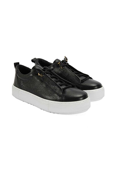 Desa Kadın Siyah Deri Sneaker