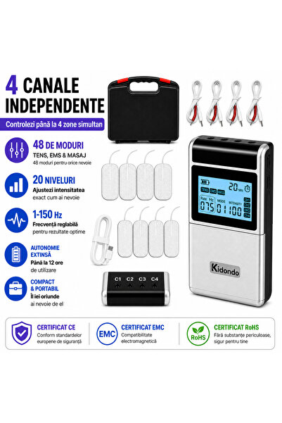 Kidondo Aparat de masaj cu electrostimulare pentru fizioterapie/electroterapi...