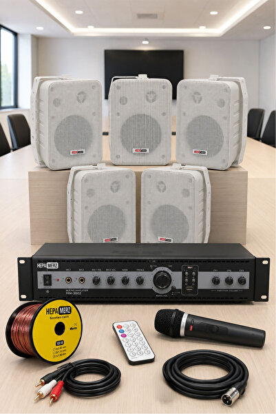 Lastvoice High Voice Paket-2 Bölgeli Anfi Ve Duvar Hoparlör Ses Anons Sistemi...