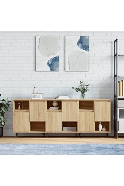 Concept Servante, 3 piese, stejar sonoma, lemn prelucrat