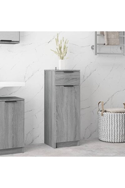 Concept Dulap de baie, sonoma gri, 32x34x90 cm, lemn prelucrat