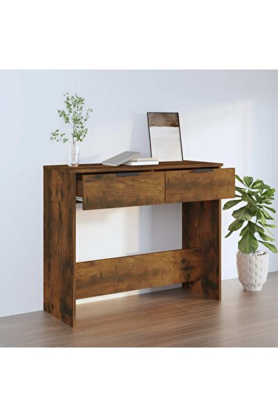 Concept Măsuță consolă, stejar fumuriu, 90x36x75 cm, lemn prelucrat