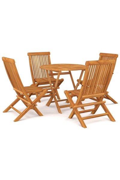 Concept Set mobilier grădină, 5 piese, lemn masiv de tec