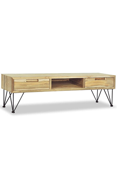 Concept Comodă TV 120 x 35 x 35 cm, lemn tec masiv