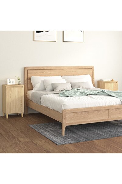 Concept Noptiere, 2 buc., stejar sonoma, 40x35x70 cm, lemn prelucrat