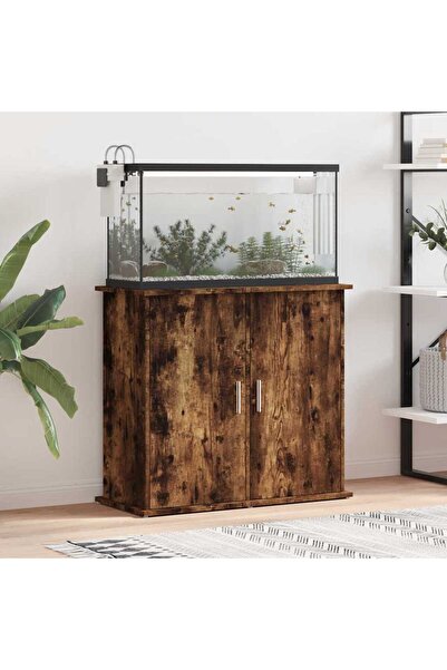 Concept Suport acvariu, stejar afumat, 81x36x73 cm, lemn prelucrat