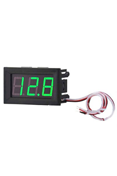 AEK-Tech Dijital Mini Voltmetre 0.56" DC 0 30V Yeşil Işıklı