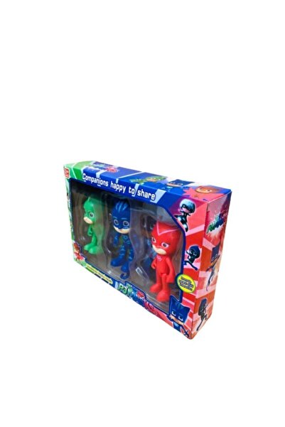 Genel Markalar Pjmasks 3'lü Karakter Figür Oyuncak Seti Pijamaskeliler Oyunca...