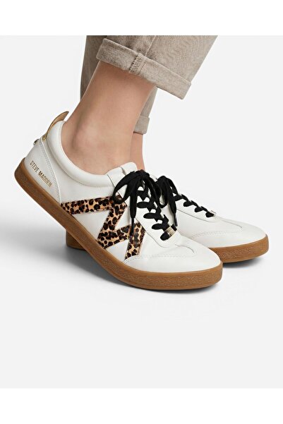 Steve Madden DEGREEE WHITE/LEO Kadın Beyaz Sneakers DEGREEE-WHITE