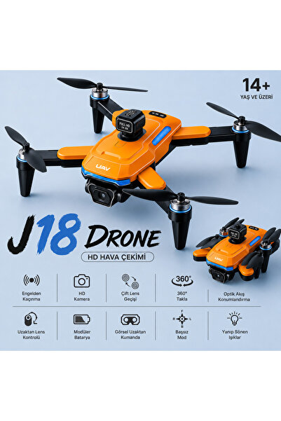 ATLT ATLANTİS J18 PRO KATLANABİLİR ÇOCUKLAR İÇİN UYGUN AKILLI DRON DH KAMERAL...