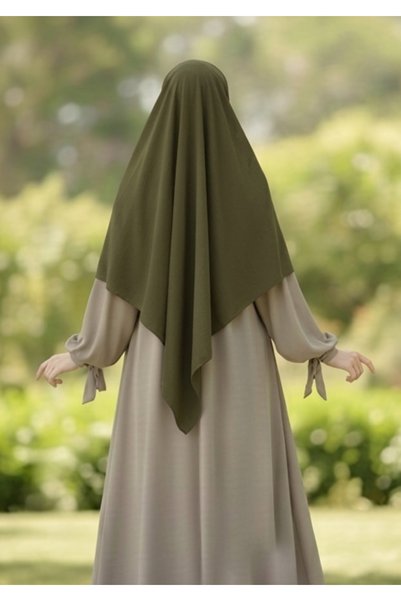 FRESCO SCARFS Hijab Muslim Clothing Egyptian Medina Silk Scarf 110X110 Khaki
