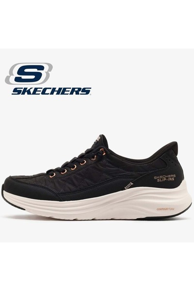 SKECHERS حذاء رياضي كونتور فوم جولدن آور 150413 للجنسين أسود-أبيض