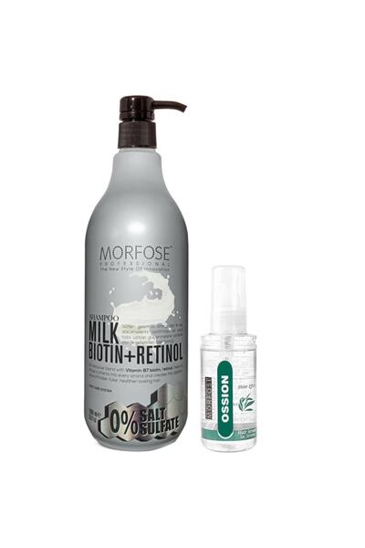 Morfose Sülfatsız Milk Biotin+retinol Içerikli Tuzsuz Şampuan 1000 Ml+ossion ...
