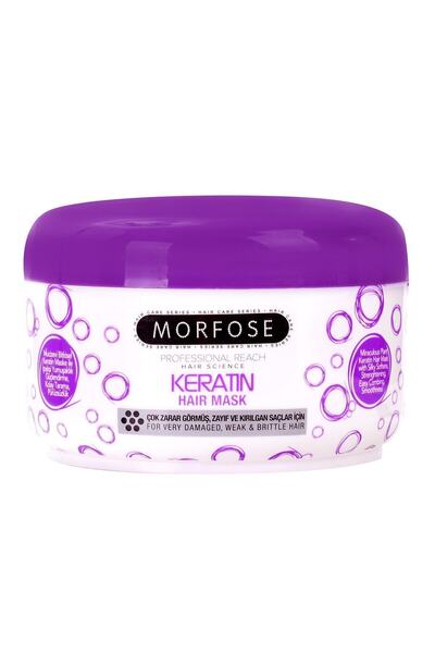 Morfose Keratin Içerikli Saç Maskesi Çok Zarar Görmüş Zayıf Ve Kırılgan Saçla...