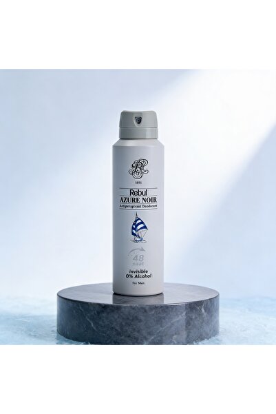 Rebul Azure Noir Erkek Deodorant 150 ml - Alkolsüz - 48 Saat Etkili