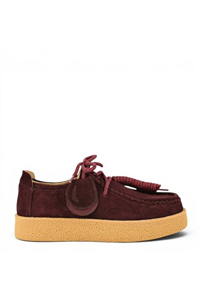 FEELİNG Pantofi sport, damă, FEELING, T003 bordo, piele nubuc 40